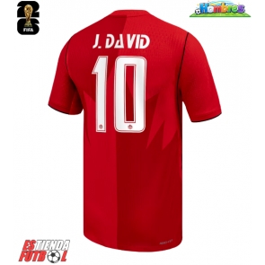 Canadá Jonathan David #10 Primera Equipación Mundial 2026 Manga Corta